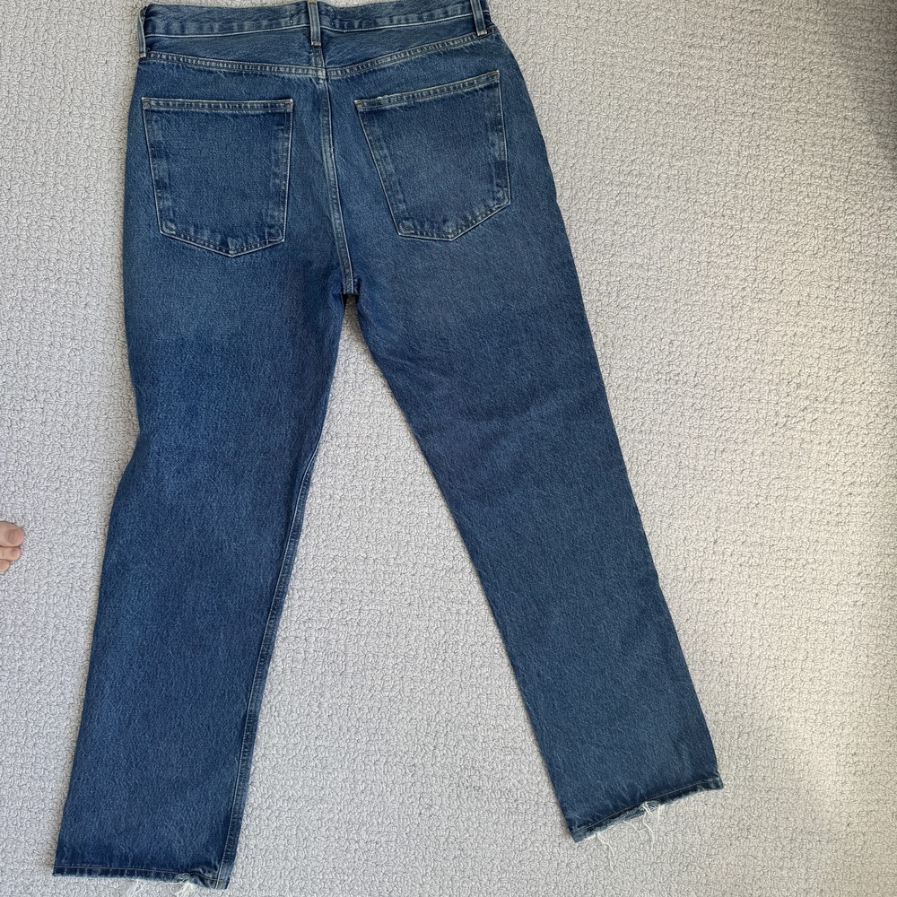 AGOLDE Lana High Rise Straight Jeans Indigo Size 29 - Picture 9 of 9